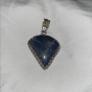 Silver andSodalite Pendant